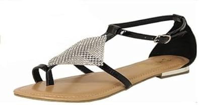 diamond toe ring sandals
