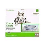SO PHRESH Elastic Cat Litter Pan Liners, 17