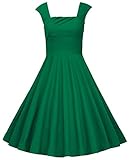 MUXXN Women's Spring Garden Floral Picnic Swing Dress