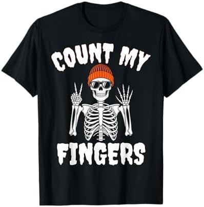 Amazon.com: Halloween Oh Snap Skeleton Broken Leg T-Shirt