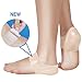 TENMAND Adjustable Heel Protectors- Silicone Gel Heel Pads Cushion Cups for Bone Spur Heal Dry Cracked Heels Achilles Tendinitis Relief Plantar Fasciitis Inserts for All Size Feet of Men & Women