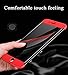 Samhe iPhone 8 Case, 3 in 1 Ultra-Thin Shockproof Hard Cover 360 Degree Protection Apple iPhone 8 (red+Black+red)