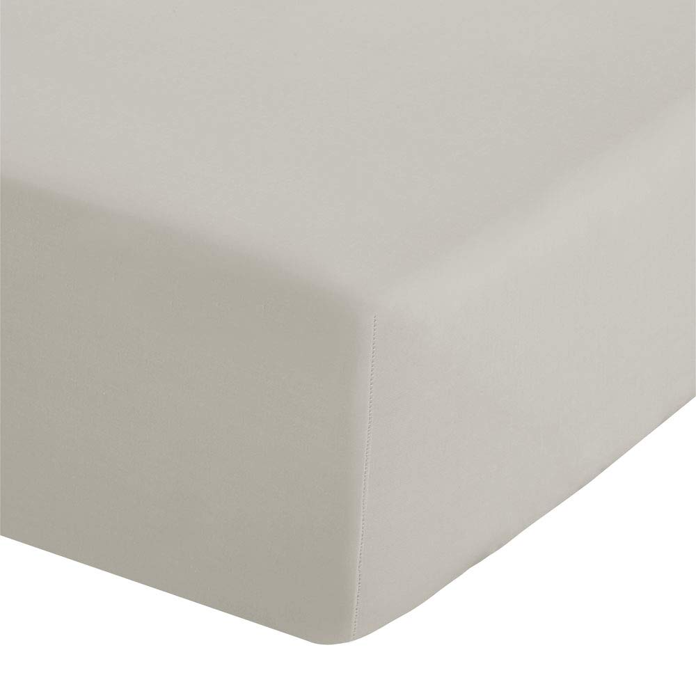 Catherine Lansfield Easy Iron Percale King Fitted Sheet Extra Deep Fitted Sheet Cream