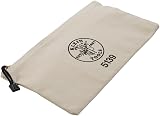 Klein Tools 5139 Natural Canvas Zipper Tool Bag for Pliers Wrenches Storage view 5