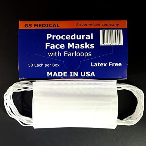 ASTM Level 3, Disposable Face Mask, MADE IN USA, 3 Layer, ear loop