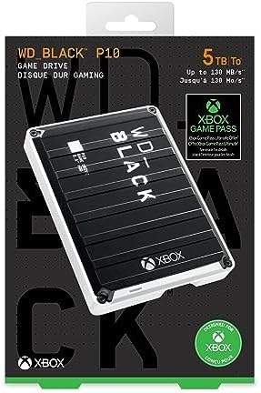 WD BLACK P10 5 TB Game Drive for Xbox One para obtener acceso a su colección de juegos de Xbox en cualquier lugar, con la compra se incluye 1 mes de suscripción a Xbox Game Pass Ultimate