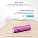 POWERADD Slim 2 Ultra-Compact 5000mAh Portable Charger with 2.1A Fast Charge for iPhones, Samsung Galaxy, USB-enabled Devices - Rose Red