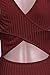 Bigyonger Women's Summer Halter Sleeveless Backless Sexy Mini Bandage Dress,Wine Red,Small