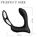 PALOQUETH Male Vibrating Prostate Massager Sex Toy with 2 Powerful Motors and 10 Stimulation Patterns for Wireless Remote Control Anal Pleasure, Unisex G spot Vibrator