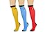 Star Trek Original Ladies Knee High Socks 3 Pcs Set, Red/Blue/Yellow, Size 9-11 Ladies
