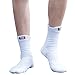 Belisy Mens Athletic Compression Crew Ankle Quarter Socks 6 Packs For Basketball & Running