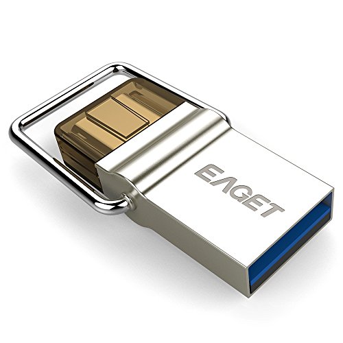 Eaget dual usb flash drive 64g type c 3.1 + usb 3.0 min…