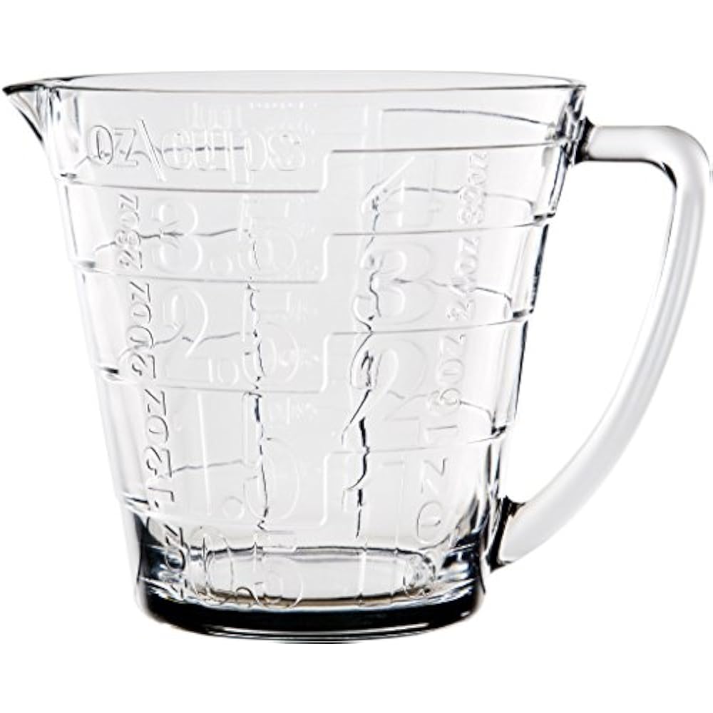 Home Essentials Glass Liquid Measuring Cup Large Handle Print