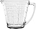 Home Essentials Glass Liquid Measuring Cup With Large Handle - Large Print Measurements for Easy Visibility, Baking, Cooking, Pouring Liquid - 32oz, Clear