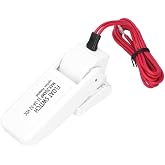 Chiffonade Automatic Bilge Pump Float Switch DC 12V/24V/32V - Water Level Sensor for Marine Boats, Yachts, Aquariums with Easy-Clean ABS Housing