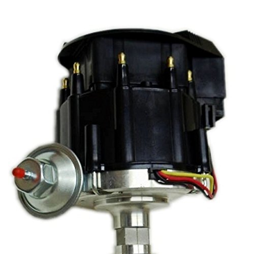 Black Cap Complete HEI Distributor 65k Volt Ignition Coil For Chevy V8 305 350 454 SBC BBC