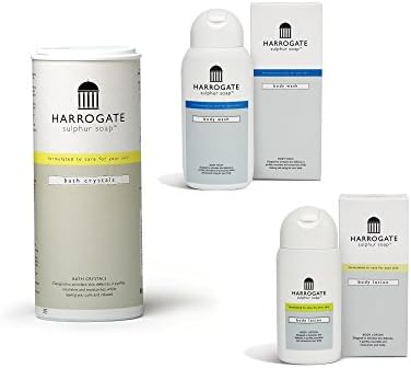 Harrogate Sulphur Soap Body Wash, Body Lotion & Bath Crystals Set