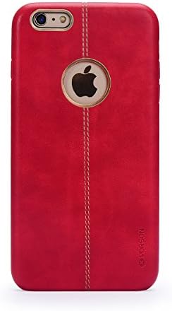 AQUEENDS Slim PU Leather Case for iPhone 6 Plus / 6S Plus - Red