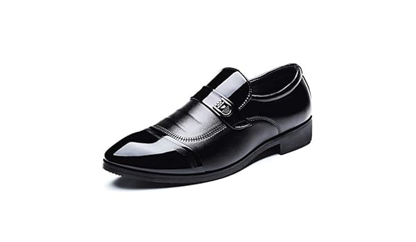 Boots Hilotu Mens Dress Boots Fashion Pointed Toe Side Zip Leather