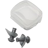 Speedo Unisex Ergo Swiming Earplug | Anti-Leak | Ear Protection, Translucent Dark Smoke, One Size