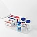 InterDesign Clarity Bathroom Storage Box Organizer for Vitamins, Medicine, Medical, Dental Supplies - Clear