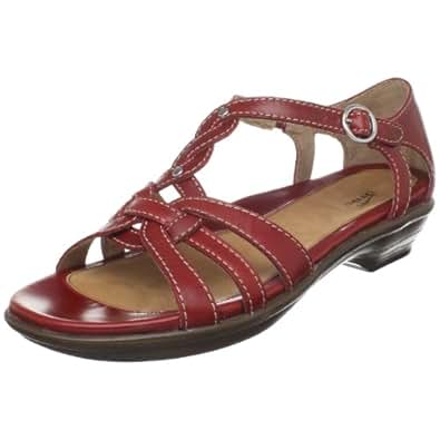 Amazon.com | Dansko Women's Calliope Full Grain Sandal, Red, 37 EU / 6.5-7 B(M) US | Sandals