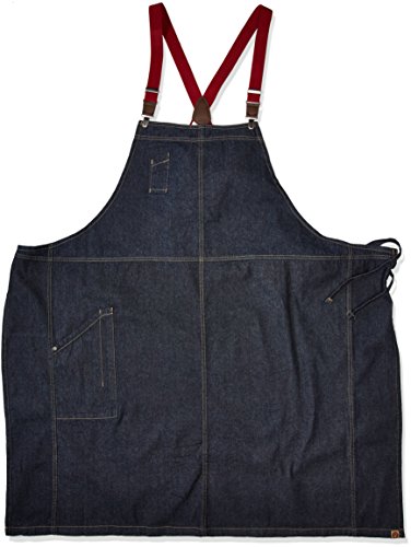 Chef Works Unisex Berkeley Chef Apron, Indigo Blue, One Size