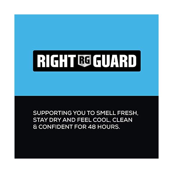Right Guard Mens Deodorant, Total Defence 5, Cool 48H High-Performance Anti-Perspirant Spray, Multipack 6 x 250 ml