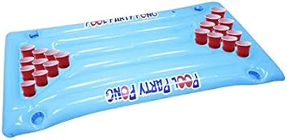 Rjj Pool Floats Inflatable Floating Beer Table Tennis Table
