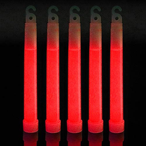 IncrediGlow 6 Inch Glow Sticks Bulk Pack | Long Lasting 8-12 Hours Bright Chemical Lights | Industrial Grade Emergency Light Sticks | Glow in The Dark Lightsticks