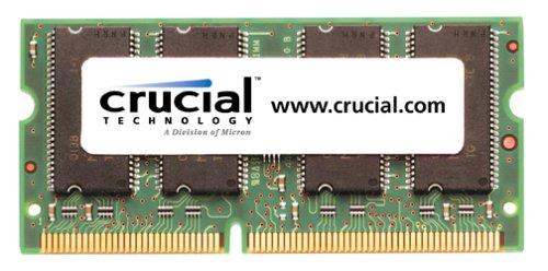Crucial Technology CT64M64S4W75 512MB 144-Pin PC133 133Mhz SODIMM SDRAM Memory