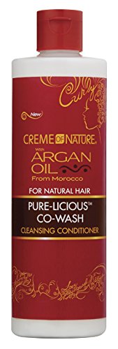 Creme Of Nature Argan Oil Pure-Licious Co-Wash 12 Ounce (354ml) (2 Pack)