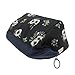 Makeup Bag/Travel Cosmetic Bags/Brush Pouch Toiletry Kit Fashion Women Jewelry Organizer with YKK Zipper Electronics Accessories Hard Drive Carry Case Portable Cube Flower Floral Purse (Navy Blue)