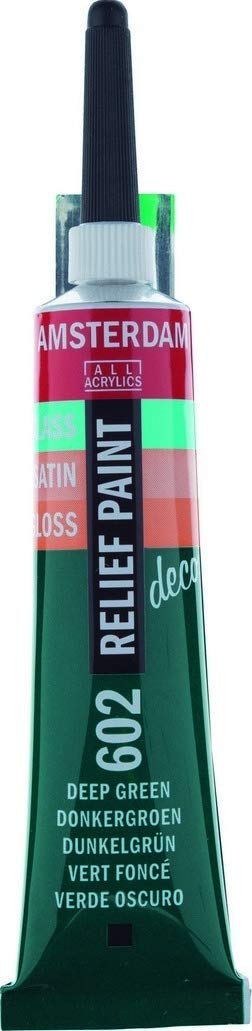 Decorfin RELIEF (Gutta Outliner) PAINT DEEP GREEN - 20ml