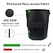 SYOURSELF 3 Pack 7 Galllon Potato Planter Grow Bags, Double Layer 400GSM Non-Woven Fabric Pots with Handles,Potato Peanut Growing Box for Nursery Garden+3 Waterproof Labels(Black)thumb 3