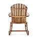 Christopher Knight Home Malibu Outdoor Acacia Wood Adirondack Rocking Chairs, 2-Pcs Set, Natural Stained