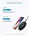 Anker PowerWave Fast Wireless Charging Pad, Qi-Certified, 7.5W Compatible iPhone XR/Xs Max/XS/X/8/8 Plus, 10W Compatible Galaxy S9/S9+/S8/S8+/LG G7, and 5W for All Qi-Enabled Phones (No AC Adapter)