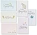 Sympathy Cards - 48-Pack Sympathy Cards Bulk, Greeting Cards Sympathy, 6 Floral and Foliage Designs, Envelopes Included, Assorted Sympathy Cards, 4 x 6 Inches primary