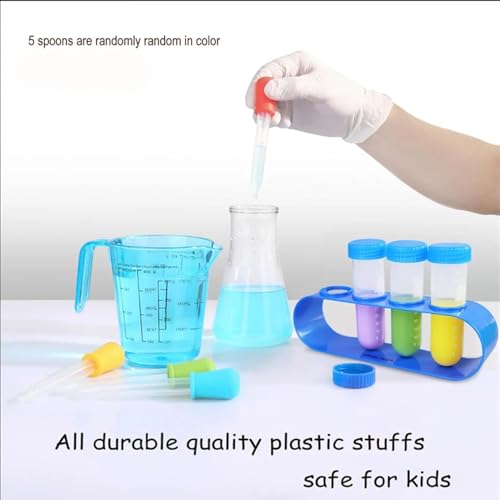 AM ANNA Kids Experiments Science Kit with Lab Coat, Scientist Costume Role Play Tools Educational Learning Set,Scientist Costume Dress Up and Role Play Toys Gift for Boys Girls Kids