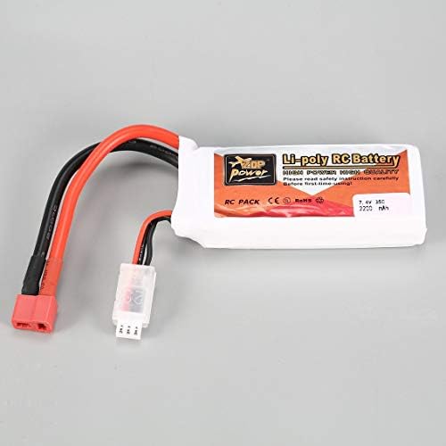 ZOP Power 7.4V 2200mAh 35C 2S Lipo Battery T Plug For RC Helicopter Drone Car
