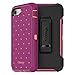 OTTERBOX DEFENDER SERIES Case for iPhone SE (2nd Gen - 2020) & iPhone 8/7 (NOT PLUS) - Frustration FRĒe Packaging - CORAL DOT (FUSION CORAL/BATON ROUGE/METALLIC DOT)