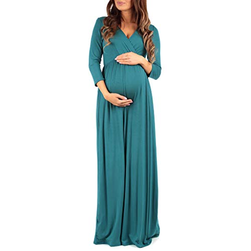 Women's Wrapped Ruched Maternity Dress