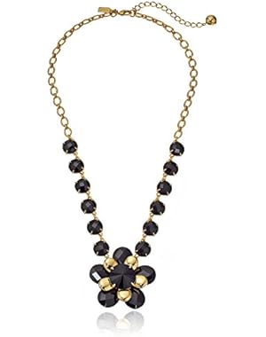 Black Small Statement Pendant Necklace