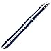 CIVO Watch Bands Premium Ballistic Nylon Watch Strap Stainless Steel Buckle (22mm, Navy/Ivory)