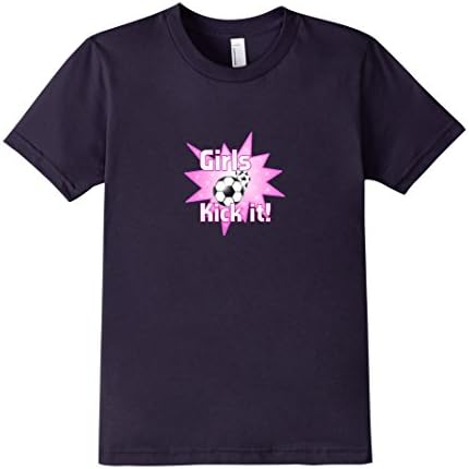 Kids Girls Kick It Soccer Shirts 8 Navy