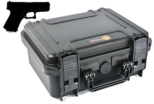 Elephant Elite EL1105gun Pistol Hand Gun Case for Full Size Beretta Ruger Smith & Wesson Sig Sauer Taurus Kimber Glock and Many More