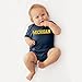 UGP Campus Apparel YC01 - Michigan Wolverines Basic Block Creeper - Newborn - Navy