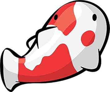 Amazon Com Adorable Peces Koi Kawaii Dibujos Animados Dibujo