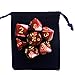 Polyhedral 7-DND Dice Set, Gem Red Dice Sets For RPG MTG Table Games Dice, D4 D6 D8 D102 D12 D20 of Ruby Dice