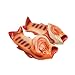 HEEMAA 4 Colours Fish Slippers Beach Shoes Non-Slip Sandals Creative Fish Slippers Men and Women Casual Shoe (Woman 11-12/male 10-11, Orange)